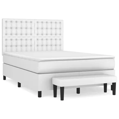 Immagine prodotto di Giroletto a Molle con Materasso Bianco 140x200 cm in Pelle finta