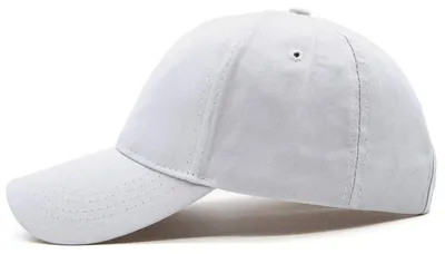Produktbild von Basecap Damen mit Zopfloch, Sommer Kappe für Sonnenschutz, Baumwolle, Weiß, Größe M