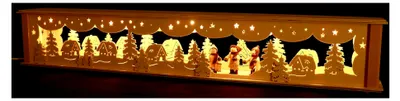 Produktbild von Schwibbogen 2-47 Schwibbogenerhöhung für Lichterbogen Made Erzgebirge Seiffen Maße: 72x10x11cm (BxTxH) …