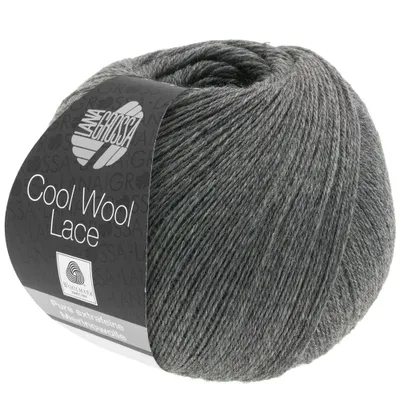Produktbild von Lana Grossa Cool Wool Lace 026 Dunkelgrau 50g