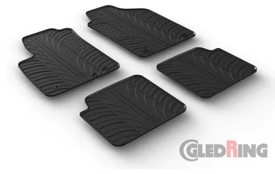 Produktbild von Gledring Fußmatten Set Gummi für FIAT 500 (312) Vorne+Hinten