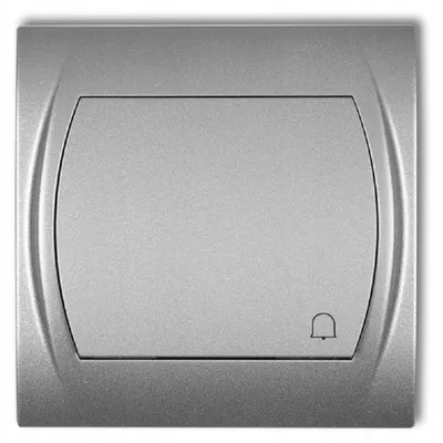 Produktbild von Karlik 7LWP-4 Taster Silber Metallic Unterputz