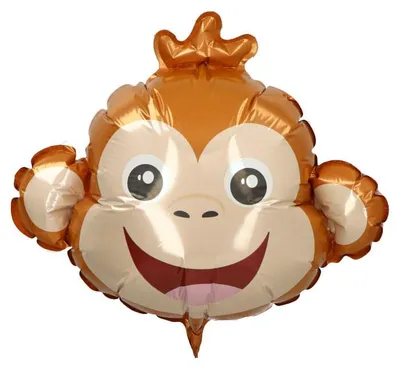 Immagine prodotto di Palloncino in foil, scimmia, marrone, 60 cm