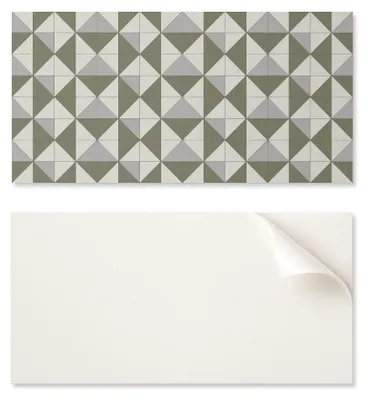 Produktbild von Selbstklebende Vinylplatte mit Aufdruck für das Wohnzimmer, 120 x 60 cm, geometrisches Dreiecksmuster