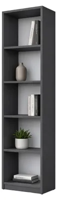 Produktbild von Clitunno – Bücherregal, 40x25x162h cm Anthrazit, 4 Böden