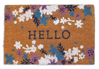 Image de HOME ELEMENTS Tapis de coco, Hello, 40x60 cm