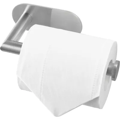 Zdjęcie produktu dla Uchwyt na papier toaletowy montowany bez wiercenia, szczotkowane nikiel, stal nierdzewna SUS304, do kuchni i łazienki