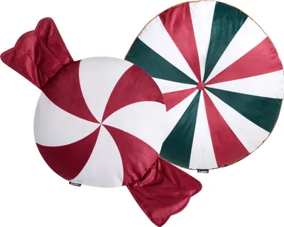 Obrázek produktu pro BELIANI Sada 2 dekorativních polštářů vícebarevná samet 40 x 40 cm 55 x 55 cm vánoční motiv bytové doplňky