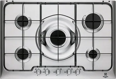 Image de Electrolux PX750XV Table de cuisson en acier inoxydable Intégré gaz 5 brûleurs