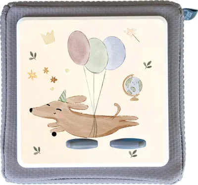 Produktbild von MeinBaby123® Toniebox Schutzfolie | Hund mit Luftballon