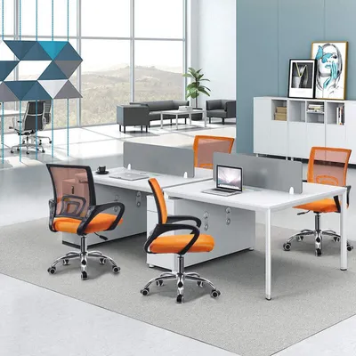 Produktbild von CLIPOP Bürostuhl Ergonomisch Drehstuhl aus Mesh, höhenverstellbar mit Netzbespannung, Wippfunktion, Orange