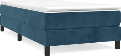 Obrázok produktu pre vidaXL Box spring posteľný rám tmavomodrý 90x190 cm zamat