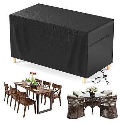 Zdjęcie produktu dla Pokrowiec na stół ogrodowy 150X150X80 cm oxford wodoodporny