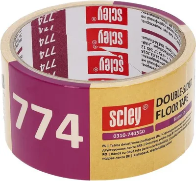 Zdjęcie produktu dla Taśma dwustronna / taśma dwustronna 50 mm x 5 m Seria 774 Scley - 1 szt. Dwustronna taśma maskująca, dwustronna taśma ochronna.