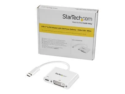 Immagine prodotto di StarTech.com Adattatore da USB-C a DVI con alimentazione USB - Adattatore USB tipo C