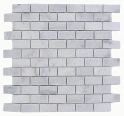 Produktbild von Mosaik Fliese Marmor Naturstein weiß Brick Ibiza Antique Marble MOSSopo-46692_f