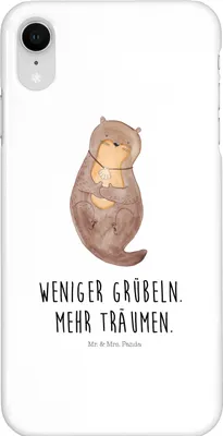 Produktbild von Mr. & Mrs. Panda Iphone XR Handyhülle Otter Muschel - Weiß - Geschenk, Träumen, Seeotter, Handy Case, Optimistisch, Positiv, Büro, Premium Kunststoff