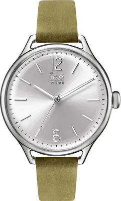 Produktbild von Ice‑Watch Damen Armbanduhr Ice Time Medium Khaki/Silberfarben 013057