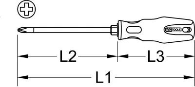Produktbild von KS TOOLS Schraubendreher Steckschlüssel Schraubendreher 159.1154