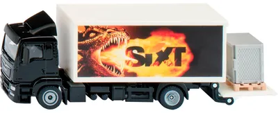 Produktbild von siku SIKU 1997 MAN LKW mit Kofferaufbau, Ladebordwand und Gitterbox