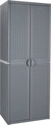 Obrázek produktu pro The Living Store Zahradní skříňka Grey 65x45x172 cm PP Ratan