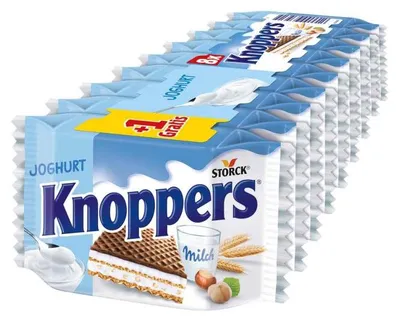 Produktbild von Knoppers Joghurt 8er + 1 gratis