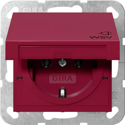 Immagine prodotto di Presa SCHUKO Gira KD WSV System 55 Rossa 4454108