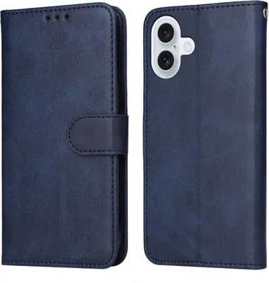 Produktbild von Mobigear Wallet iPhone 17 Hülle Klapphülle Geldbörse - Blau