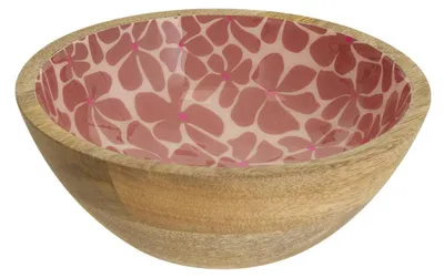 Produktbild von Salatschüssel Inaya D19cm Terracotta und Mangoholz