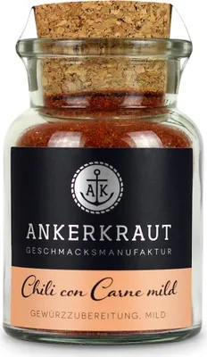 Produktbild von Chili con Carne, mild, 80g im Korkenglas