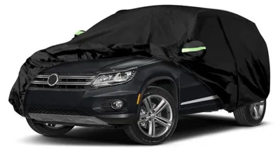 Produktbild von Autoabdeckung Wasserdicht für VW Tiguan SWB 2007-2025, Atmungsaktiv, Schwarz
