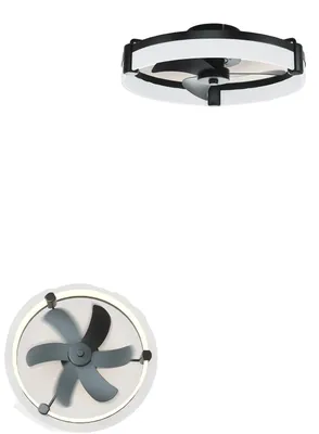 Obrázok produktu pre Stropný ventilátor, stmievateľné LED osvetlenie, diaľkové ovládanie, čierna farba