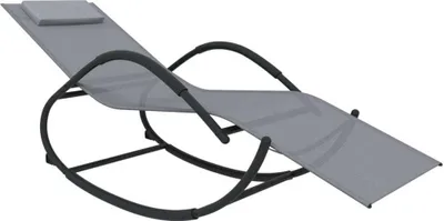 Zdjęcie produktu dla VidaXL 318117, Lounge, Obite siedzisko, Pianka, Stal, Szary, 600 mm, 1580 mm