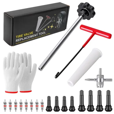 Immagine prodotto di Set di 24 utensili per valvole - Kit 4-in-1 per la rimozione e la riparazione di componenti automobilistici