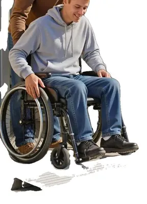Image de Rampes pour fauteuil roulant, en alliage d'aluminium, hauteur 26 mm, capacité de charge de 800 lb, surface antidérapante, longueur de 36 pouces