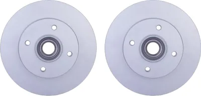 Produktbild von 2 Bremsscheiben voll Ø 55,9 mm 9 mm HELLA passend für u.a. PEUGEOT 208