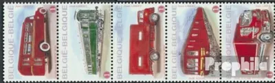 Produktbild von Briefmarken Belgien 2010 Mi 4102-4106 Fünferstreifen (kompl.Ausg.) postfrisch Postfahrzeuge