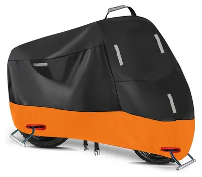 Produktbild von Wasserdichter Motorradbezug mit reflektierenden Streifen und winddichten Einsätzen