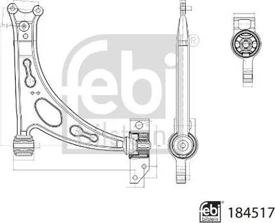 Obrázek produktu pro Přední Rameno Vw Golf 1,2–3,2 03– Pr