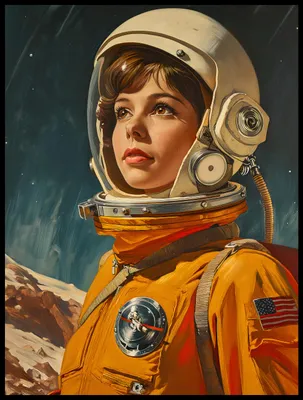 Zdjęcie produktu dla Plakat 60x80cm Pionierka Kosmosu