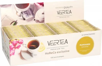 Produktbild von Veertea, Tee Set, Kamille Kräutertee, 100 Beutel