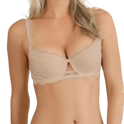 Produktbild von Nina von C. Silver Edition Push-Up Dirndl-BH Mit Spitzen-Details, Zaubert ein tolles Dekolleté, Mit wattierten Cups