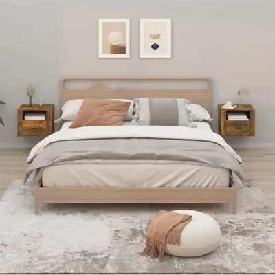 Image de Ensemble de 2 tables de chevet pour chambre à coucher