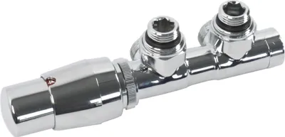 Produktbild von XIMAX MA-Garnitur Twins Eck, in Weiß/Chrom/Anthrazit "16 mm Kunststoffrohr Chrom", 70481