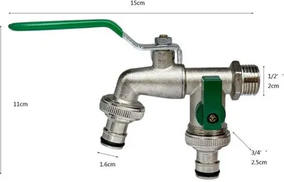 Immagine prodotto di Rubinetto – Rubinetto a sfera per irrigazione, adatto per giardini, lavatrici e sistemi di raccolta dell'acqua piovana