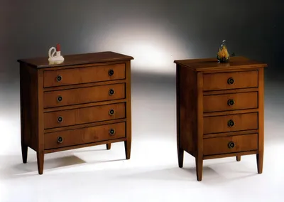 Image de Sideboard Commodes Sideboards 4 tiroirs Hochschrank Commode Armoire en bois Nouveau