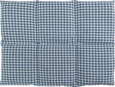 Produktbild von Giraffenland Kirschkernkissen groß 40x30cm 6-Kammer - blau-weiß - z.B. Rücken - Bauch - Wärmekissen Körnerkissen für Mikrowelle und Backofen - Kirschkern Kissen 30x40 blau-weiß