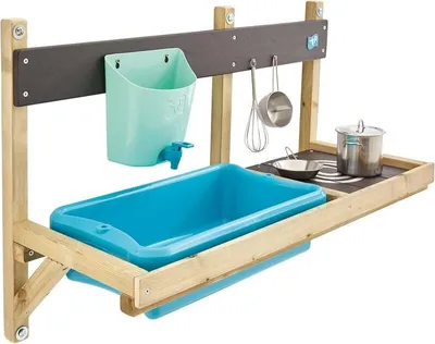 Produktbild von TP Toys Holz Matschküche Mops Deluxe Wandmodul Natur {$Außenmaß}