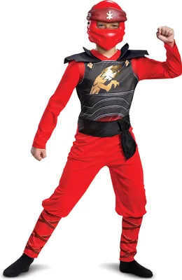 Produktbild von Ninjago™ Kai-Kostüm für Kinder Faschings-Verkleidung Legacy rot 10-12 Jahre (137-149 cm)