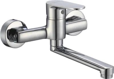 Produktbild von BADLAND Waschtischarmatur Wasserhahn Wand PANAZ Mischbatterie für Badezimmer in Chrom